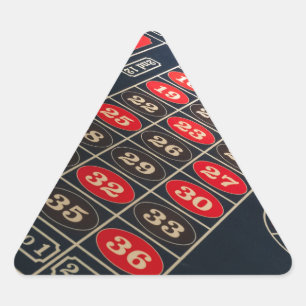 Adesivo Triangular Mesa de jogos Roulette Las Vegas