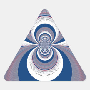 Adesivo Triangular Metade Azul