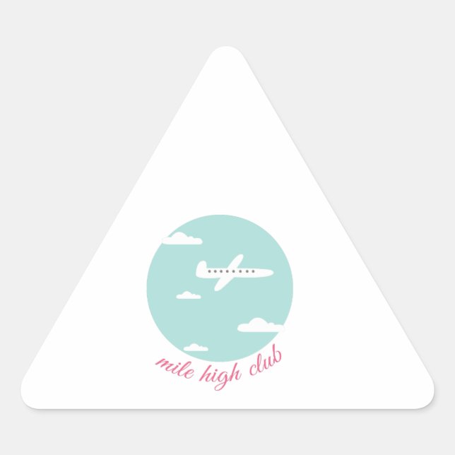 Adesivo Triangular Mile High Club (Frente)
