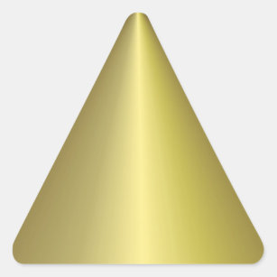 Adesivo Triangular Modelo Personalizado Dourado Inverso Elegante