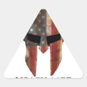 Adesivo Triangular Molon Labe - Venha e leve-os a EUA Spartan