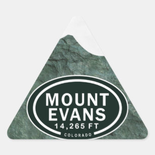 Adesivo Triangular Montagem Evans 14.265 FT CO Montanha Stickers