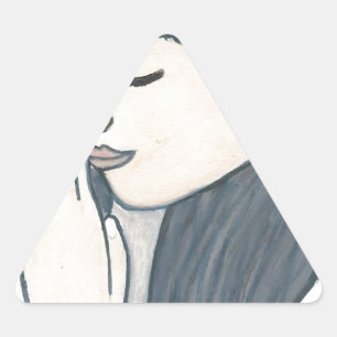 Adesivo Triangular Mulher Praying