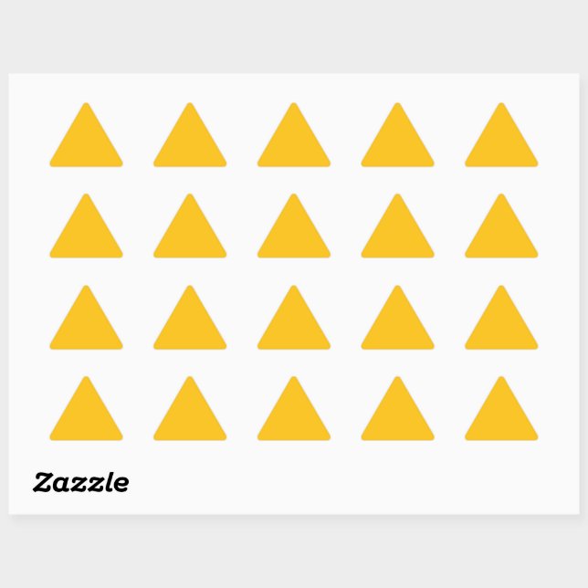 Adesivo Triangular Murugi Stationery Co. Sticker de Triângulo Amarelo (Folha)