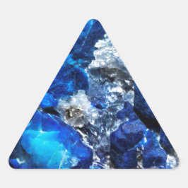 Adesivo Triangular Na moda Blue Marble Stone