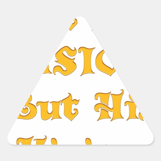 Adesivo Triangular Não Minha Visão Mas Sua Impressão De Arte De Visão (Frente)