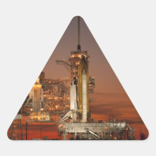 Adesivo Triangular NASA do lançamento do vaivém espacial de Atlanti