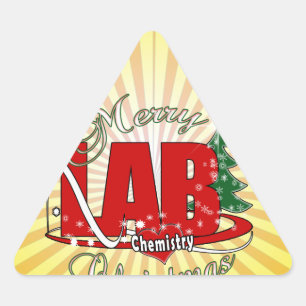 ADESIVO TRIANGULAR NATAL DE QUÍMICA LAB