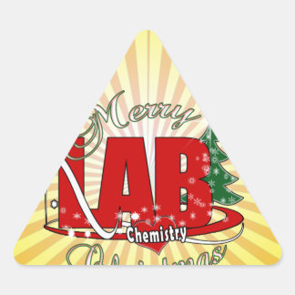 ADESIVO TRIANGULAR NATAL DE QUÍMICA LAB