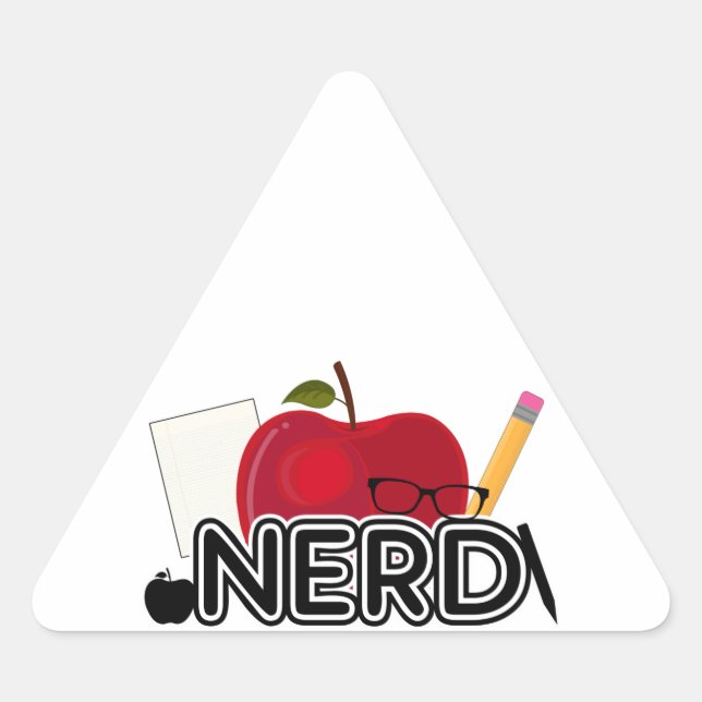 Adesivo Triangular Nerd - Logotipo (Frente)