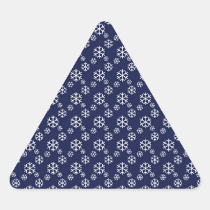 Adesivo Triangular Nevando na véspera de Natal