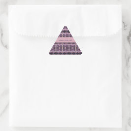 Adesivo Triangular Nome personalizado com fundo rosa mágico