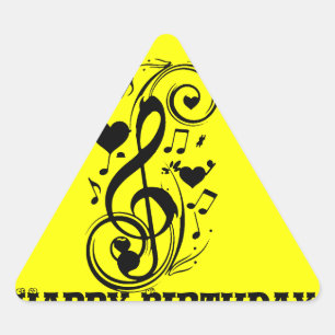 Adesivo Triangular Nota de Amor,Para Sempre Seu_