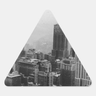 Adesivo Triangular Nova Iorque de Vintage
