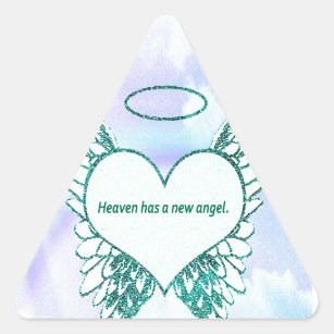 Adesivo Triangular O céu tem um anjo novo