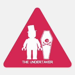 Adesivo Triangular O empresário personaliza perto meu Minifig