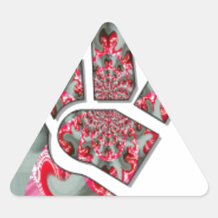 Adesivo Triangular O poder na palma: a saluta de dois dedos