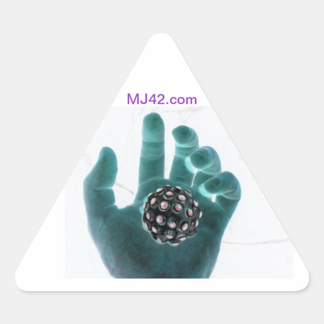 Adesivo Triangular Obtendo um controle sobre a percepção (Frente)