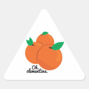 Adesivo Triangular Oh Clementine
