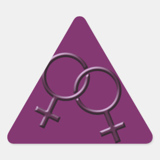 Adesivo Triangular Orgulho gay Stickers Mesma Lésbica do Mesmo Sexo