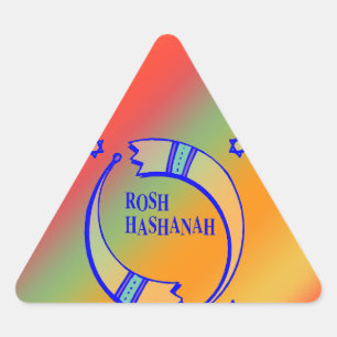 Adesivo Triangular Os chifres do feriado -