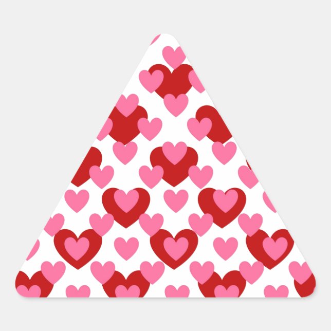 Adesivo Triangular Padrão cardíaco (Frente)