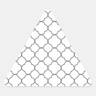 Adesivo Triangular Padrão Clássico de Quatrefoil