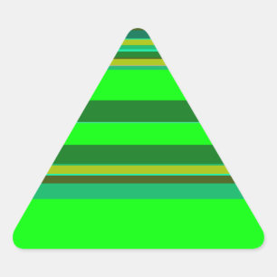 Adesivo Triangular Padrão de Designer Personalizado de Faixa Verde Co