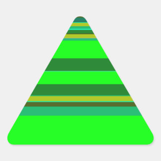 Adesivo Triangular Padrão de Designer Personalizado de Faixa Verde Co