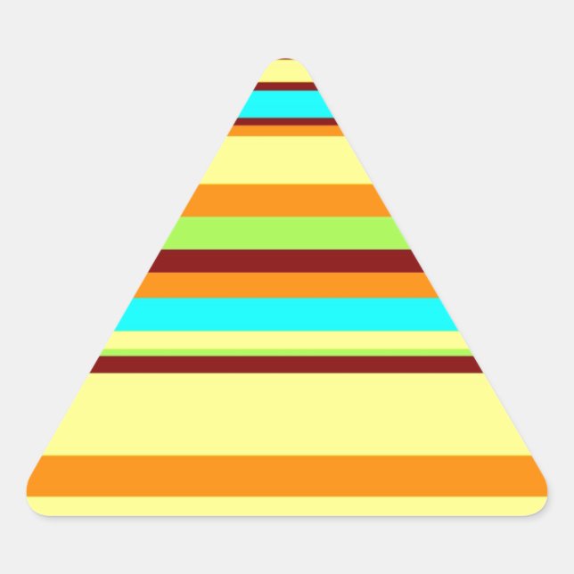 Adesivo Triangular Padrão de distribuição de designer personalizado c (Frente)