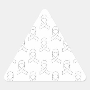 Adesivo Triangular Padrão de fita branca