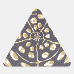 Adesivo Triangular Padrão de Oval da Bolinhas do Círculo Crop Azul e 