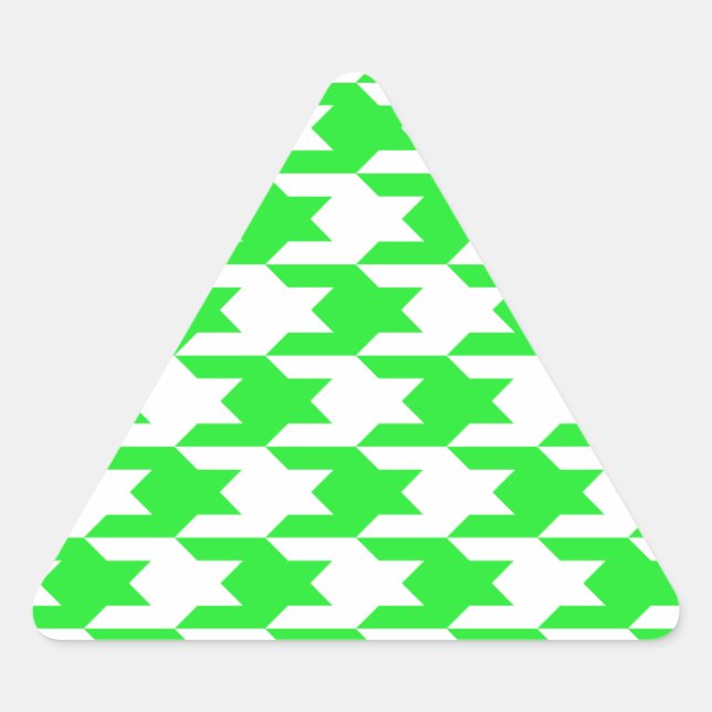 Adesivo Triangular Padrão de som 1 verde (Frente)