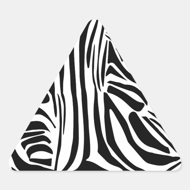 Adesivo Triangular Padrão de zebra (Frente)