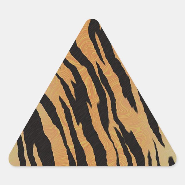 Adesivo Triangular Padrão do Tiger (Frente)