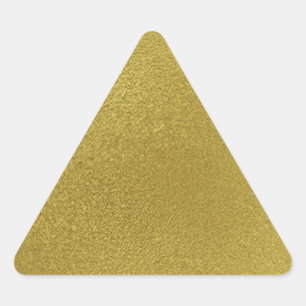 Adesivo Triangular Padrão Dourado de metal