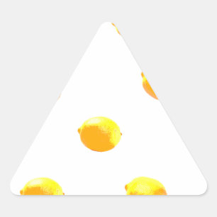 Adesivo Triangular padrão limão versão 1