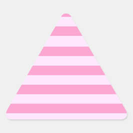 Adesivo Triangular Padrão Simples Moderno de Stripe Rosa Rosa