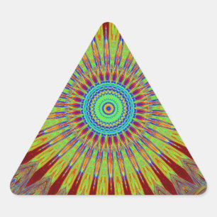 Adesivo Triangular Padrão tribal africano de tapetes iranianos.jpg