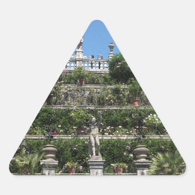 Adesivo Triangular Palácio Borromeo em Stresa, Itália (Frente)