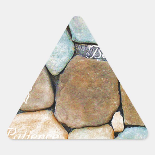 Adesivo Triangular Palavras de encorajamento, Palavras de Esperança (Frente)