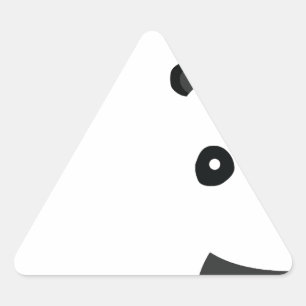 Adesivo Triangular Panda calma