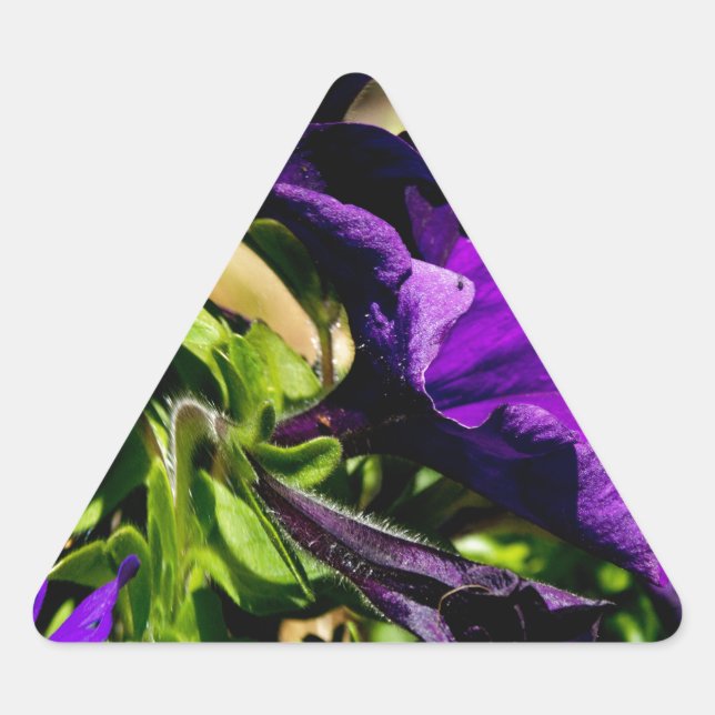 Adesivo Triangular Pânico Roxo (Frente)