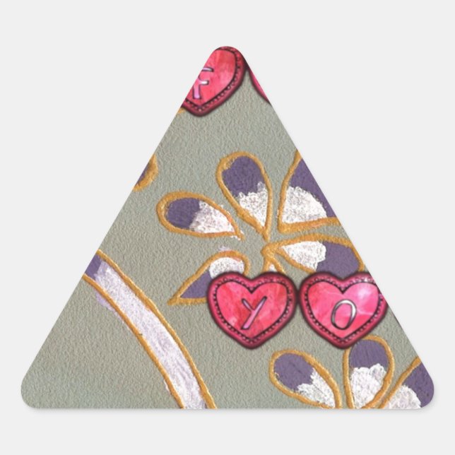 Adesivo Triangular Para você, jpg. (Frente)