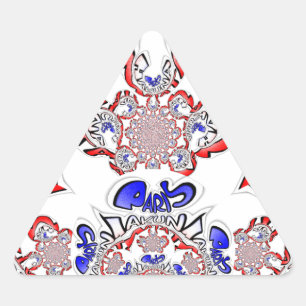 Adesivo Triangular Paris é uma bela citação de texto design