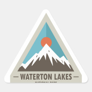 Adesivo Triangular Parque Nacional dos Lagos Waterton