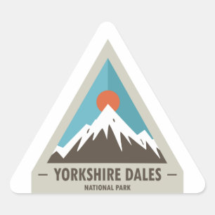 Adesivo Triangular Parque Nacional Yorkshire Dales