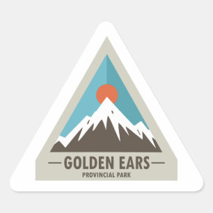 Adesivo Triangular Parque Provincial Golden Ears Colúmbia Britânica