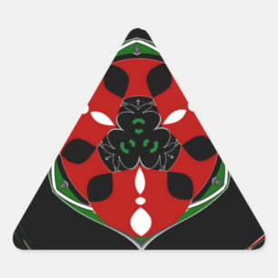 Adesivo Triangular "Peace: with Shield Emblem" Art Impressão