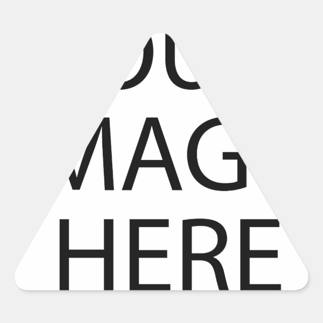 Adesivo Triangular Personalizado Personalizado Sua Própria Fotografia (Frente)